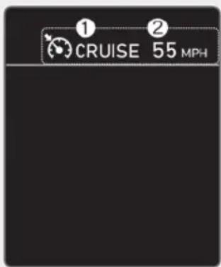 ① CRUISE 55 MPH