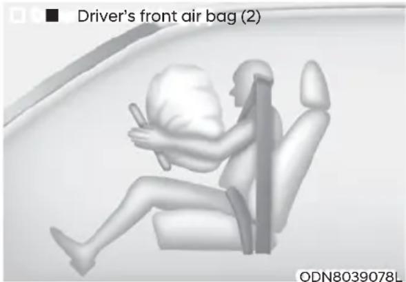 Driver's front air bag (2) ODN8039078L