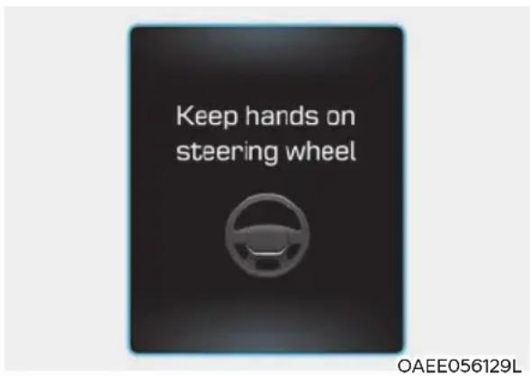 Keep hands on steering wheel OAEE056129L