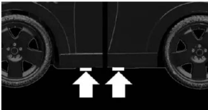 MINI Clubman (2021) - Jacking points for the vehicle jack - 1