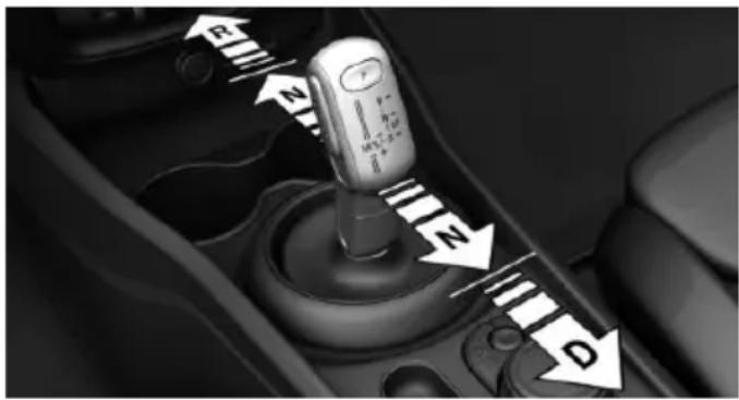 MINI Clubman (2021) - Engaging selector lever position D, N, R - 2