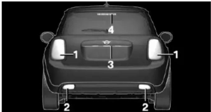 MINI Cooper SE Electric (2020) - Tail lights, bulb replacement - 1