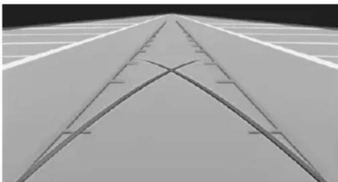 MINI Countryman (2020) - Parking using pathway and turning radius lines - 1