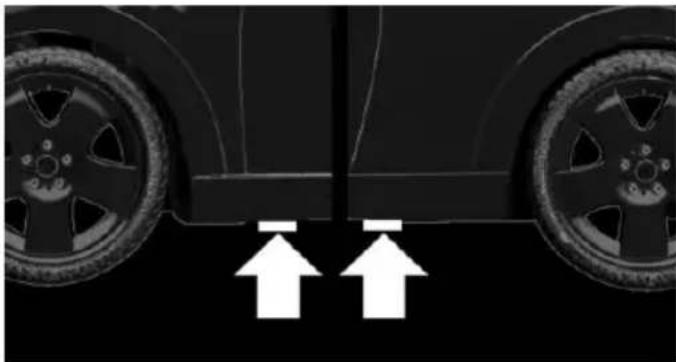 MINI Countryman (2020) - Jacking points for the vehicle jack - 1