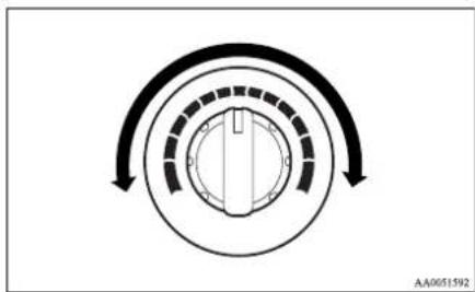 MITSUBISHI L200 (2015) - Temperature control dial - 1