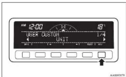 AM 12:00 18°C USER CUSTOM 1/4 4 UNIT P A A B C D E F G H I J K L M N O P Q R S T U V W X Y Z AA095879