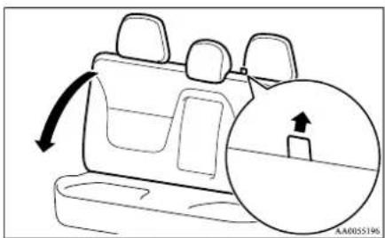 MITSUBISHI L200 (2015) - Folding the seatback forward (Double cab) - 1