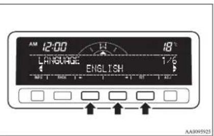 AM 12:00 18°C LANGUAGE 1/6 ENGLISH NO. 1 RED 1 + - + - + - + - + - AA0095925