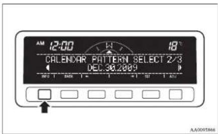 AM 12:00 18°C CALENDAR PATTERN SELECT 2/3 DEC.30.2009 AA005866
