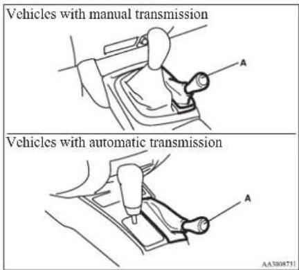Vehicles with manual transmission A Vehicles with automatic transmission A AA580671