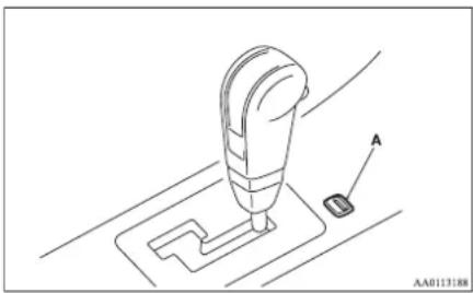 MITSUBISHI L200 (2015) - When the selector lever cannot be shifted from the "P" (PARK) position - 1