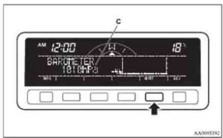 AM 12:00 BAROMETER 1010MPa C 18℃ -4mL 400V A3J AA0095592