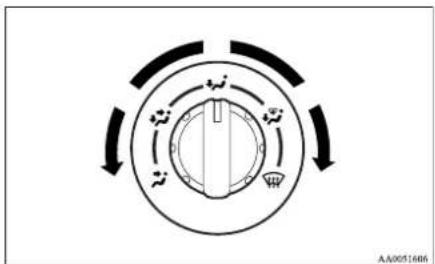 MITSUBISHI L200 (2015) - Mode selection dial - 1