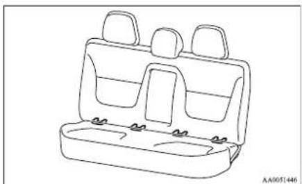 MITSUBISHI L200 (2015) - Installing a child restraint system to the lower anchorage (ISOFIX child restraint mountings)\* - 1