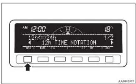AM 12:00 18° 12h<=24h 1/2 12h TIME NOTATION No 1 Max 2 3 4 5 6 7 8 AA8995967