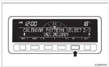 12:00 18°C CALENDAR PATTERN SELECT 2/3 DEC 30/2009 AA0095853