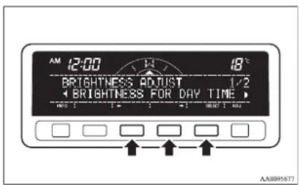 AM 12:00 BRIGHTNESS ADJUST 1/2 BRIGHTNESS FOR DAY TIME AA8995677
