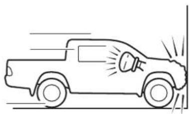 MITSUBISHI L200 (2015) - The front airbags ARE DE- SIGNED TO DEPLOY when... - 1