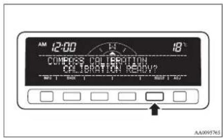AM 12:00 18℃ COMPASS CALIBRATION CALIBRATION READY? NO. T - NO. T - NO. T - NO. T - NO. AA0095765