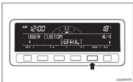 AM 12:00 USER CUSTOM 4/4 DEFAULT 18°C SELECT 1 AND AA8095976