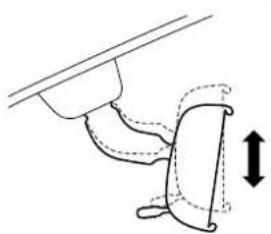 MITSUBISHI L200 (2015) - To adjust the vertical mirror position - 1