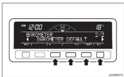 AM 12:00 18° BAROMETER 2/2 BAROMETER DEFAULT AA0096078
