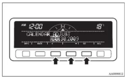 AM 12:00 18° CALENDAR ADJUST 19:30.2009 AA0098312