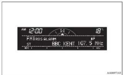 AM 12:00 H 18° FMT RDS ALARM ST BBC KENT 107.5 MHz AA009T163