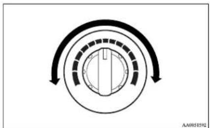 MITSUBISHI L200 (2014) - Temperature control dial - 1