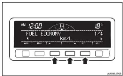 AM 12:00 FUEL ECONOMY 1/4 km/L AA8095909