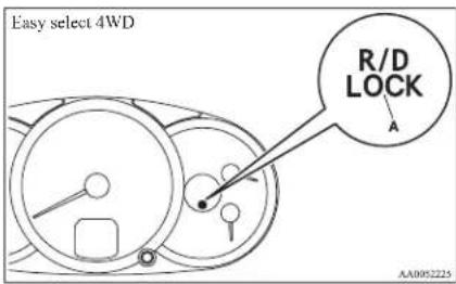 Easy select 4WD R/D LOCK A AA0052225