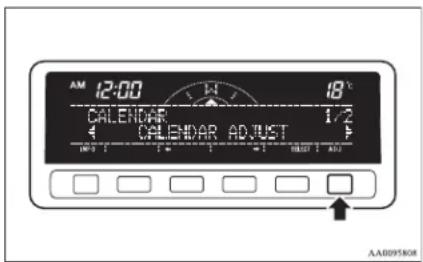 12:00 CALENDAR 4 CALENDAR ADJUST 18°C 1/2 18:00 18:00 18:00 18:00 AA095KX