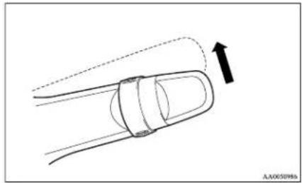 MITSUBISHI L200 (2014) - To adjust the sensitivity of the rain sensor - 2