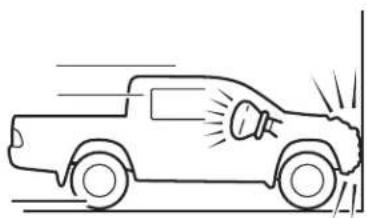MITSUBISHI L200 (2014) - Deployment of front airbags - 1