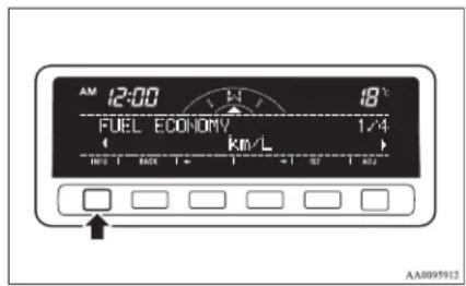 AM 12:00 18°C FUEL ECONOMY 1/4 km/L AA0095922