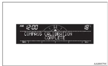 AM 12:00 18° COMPASS CALIBRATION COMPLETE AU AA0065794
