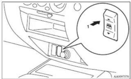 Diagram showing car air intake with a device icon and directional arrow, likely illustrating airflow or movement in a vehicle.