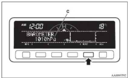 AM 12:00 18°C BAROMETER 1010hPa AA0095592