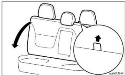 MITSUBISHI L200 (2013) - Folding the seatback forward (Double cab) - 1