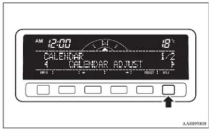 12:00 18°C CALENDAR 1/2 4 CALENDAR ADJUST AA095608