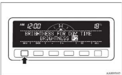 AM 12:00 18° BRIGHTNESS FOR DAY TIME BRIGHTNESS 12 AA0095607