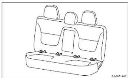 MITSUBISHI L200 (2013) - Installing a child restraint system to the lower anchorage (ISOFIX child restraint mountings)\* - 1