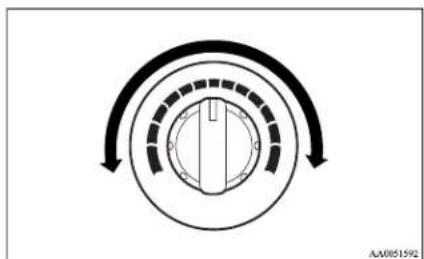 MITSUBISHI L200 (2013) - Temperature control dial - 1