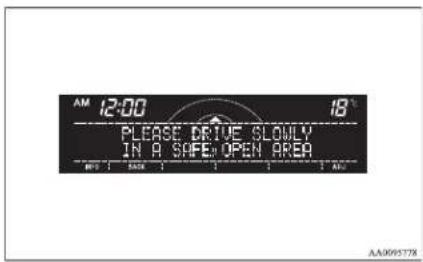 AM 12:00 18° PLEASE DRIVE SLOWLY IN A SAFE OPEN AREA MT: 1 BACK 1 SEAT 1 2 3 4 AU AA0093778
