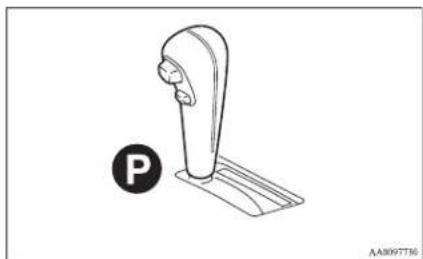 MITSUBISHI L200 (2013) - Unlocking doors using selector lever (vehicle with keyless entry system) - 1