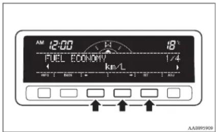 AM 12:00 FUEL ECONOMY 1/4 km/L AA0895909