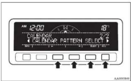 12:00 18° CALENDAR 2/2 CALENDAR PATTERN SELECT AA0093681