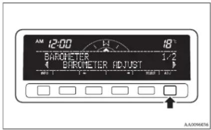 AM 12:00 BAROMETER 1/2 BAROMETER ADJUST AA0094036