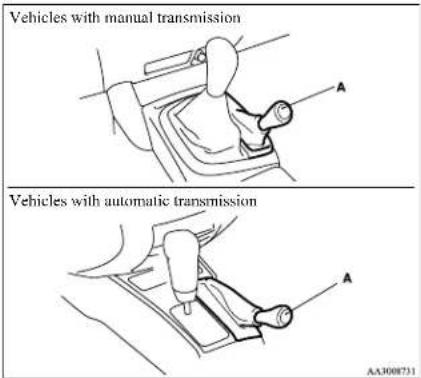 Vehicles with manual transmission A Vehicles with automatic transmission A AA3008731