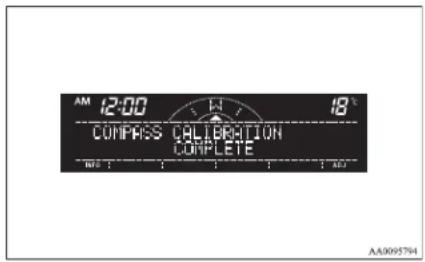AM 12:00 COMPASS CALIBRATION COMPLETE 18 AA3095794
